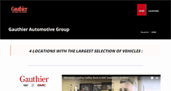 Desktop Screenshot of gauthierautogroup.com