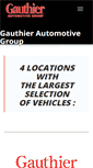 Mobile Screenshot of gauthierautogroup.com